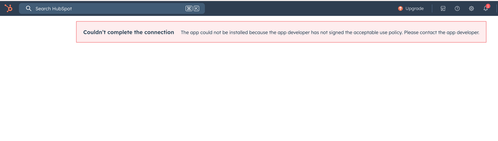 The app could not be installed because the app developer has not signed the acceptable use policy post thumbnail image